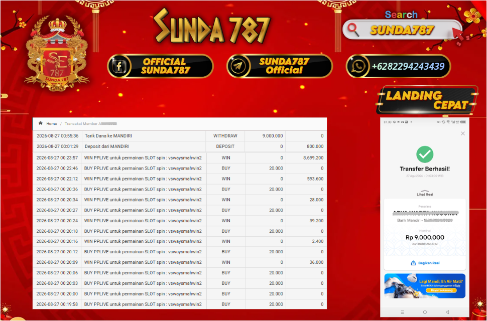 SUNDA787 Jackpot Slot Mahjong Wins2