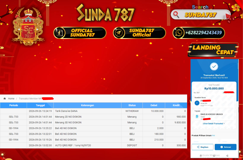 SUNDA787 Jackpot Togel Sydney Lotto
