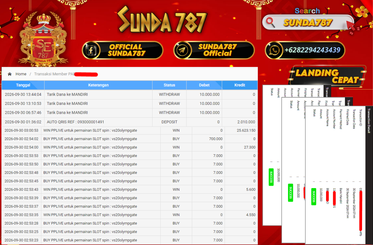 SUNDA787 Jackpot Slot Gates of Olympush