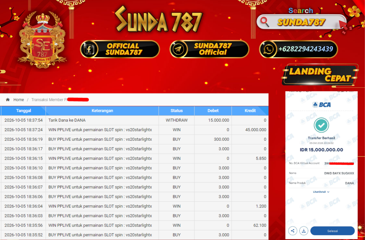 SUNDA787 Jackpot Slot Starlight Princess 1000